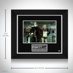 RARE-T Suicide Squad Harley Quinn & Deadshot Photo Limited Signature Edition Studio Licensed Custom Frame