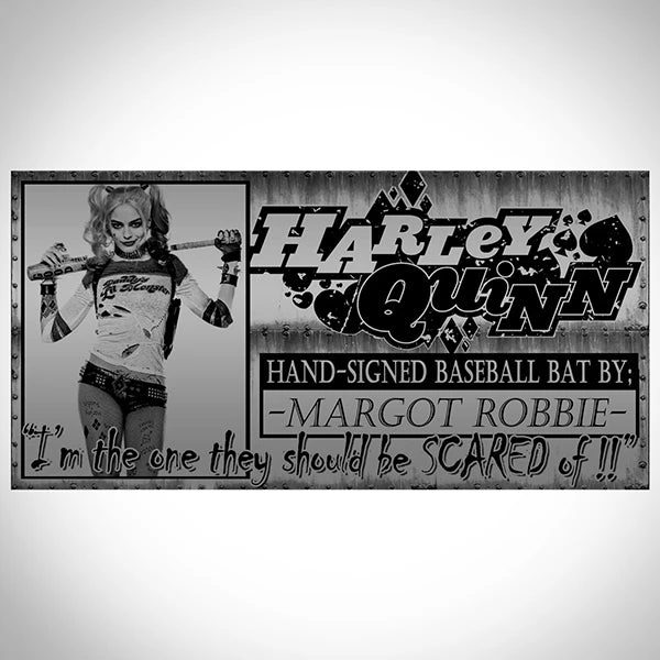 RARE-T Harley Quinn -Suicide Squad JSA Certified 'Goodnight' Baseball Bat Prop Hand-Signed By Margot Robbie Custom Museum Display Sports Memorabilia 6 RARE-T Harley Quinn -Suicide Squad JSA Certified 'Goodnight' Baseball Bat Prop Hand-Signed By Margot Robbie Custom Museum Display Sports Memorabilia