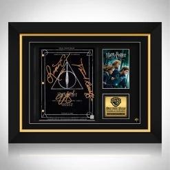 RARE-T Harry Potter Deathly Hallows Part 1 Movie Script Limited Signature Edition Studio Licensed Custom Frame Limited Edition Frames