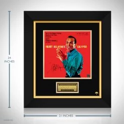 RARE-T Harry Belafonte - Calypso LP Cover Limited Signature Edition Studio Licensed Custom Frame