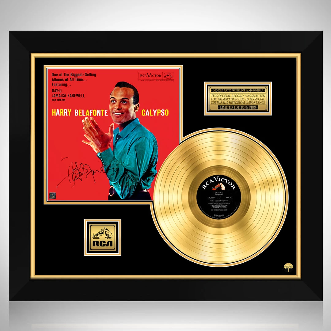 RARE-T Harry Belafonte - Calypso Gold LP Limited Signature Edition Studio Licensed Custom Frame Limited Edition Frames 1 RARE-T Harry Belafonte - Calypso Gold LP Limited Signature Edition Studio Licensed Custom Frame Limited Edition Frames