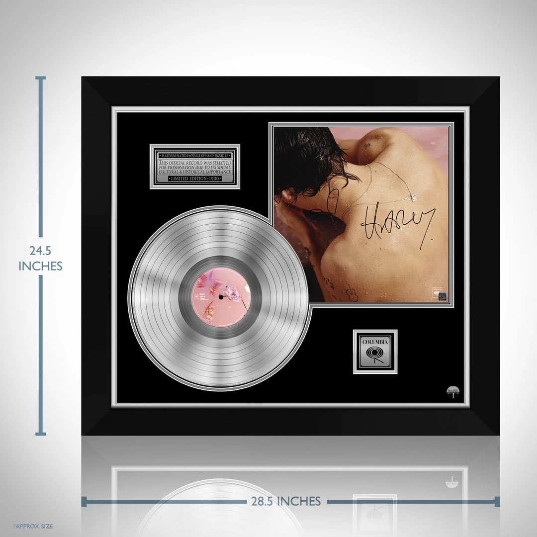 RARE-T Harry Styles - Self-Titled Platinum LP Limited Signature Edition Studio Licensed Custom Frame Limited Edition Frames 3 RARE-T Harry Styles - Self-Titled Platinum LP Limited Signature Edition Studio Licensed Custom Frame Limited Edition Frames