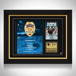 RARE-T Limited Edition Frames Hawaii Five-O 2010 Script Limited Signature Edition Studio Licensed Custom Frame