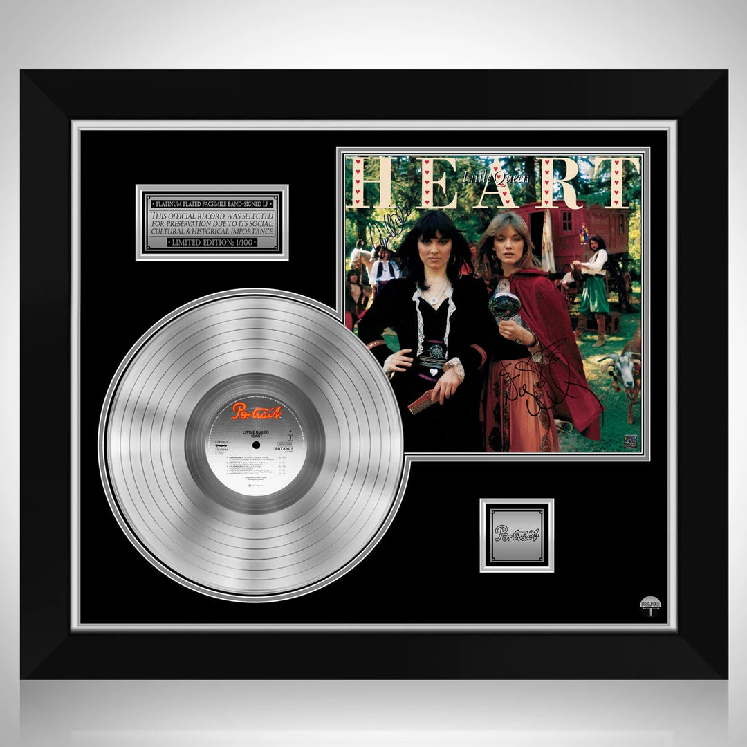 RARE-T Heart - Little Queen Platinum LP Limited Signature Edition Studio Licensed Custom Frame 1 RARE-T Heart - Little Queen Platinum LP Limited Signature Edition Studio Licensed Custom Frame