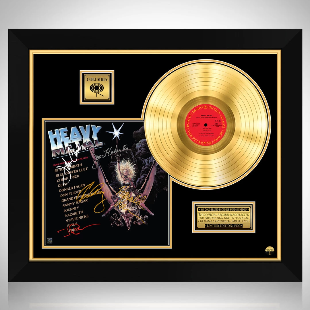 RARE-T Heavy Metal - Soundtrack Gold LP Limited Signature Edition Studio Licensed Custom Frame 1 RARE-T Heavy Metal - Soundtrack Gold LP Limited Signature Edition Studio Licensed Custom Frame