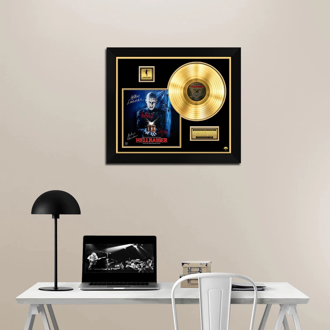Rare-T Hellraiser - Original Motion Picture Soundtrack Gold LP Limited Signature Edition Studio Licensed Custom Frame Limited Edition Frames 2 Rare-T Hellraiser - Original Motion Picture Soundtrack Gold LP Limited Signature Edition Studio Licensed Custom Frame Limited Edition Frames