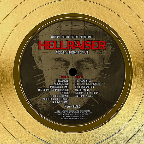 Rare-T Hellraiser - Original Motion Picture Soundtrack Gold LP Limited Signature Edition Studio Licensed Custom Frame Limited Edition Frames 7 Rare-T Hellraiser - Original Motion Picture Soundtrack Gold LP Limited Signature Edition Studio Licensed Custom Frame Limited Edition Frames