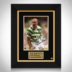 RARE-T Limited Edition Frames Celtic FC - Henrik Larsson Photo Limited Signature Edition Studio Licensed Custom Frame