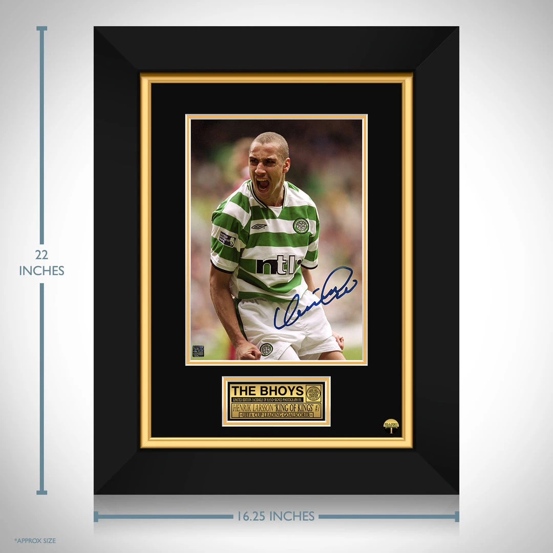 RARE-T Limited Edition Frames Celtic FC - Henrik Larsson Photo Limited Signature Edition Studio Licensed Custom Frame 3 RARE-T Limited Edition Frames Celtic FC - Henrik Larsson Photo Limited Signature Edition Studio Licensed Custom Frame