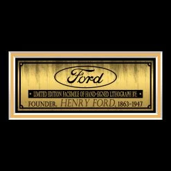 RARE-T Limited Edition Frames Henry Ford Photo Limited Signature Edition Studio Licensed Custom Frame