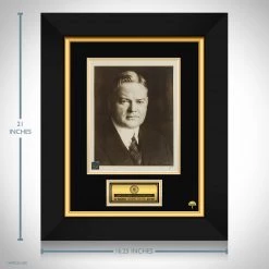 RARE-T Herbert Hoover Photo Limited Signature Edition Studio Licensed Custom Frame