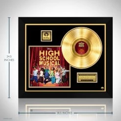 RARE-T Limited Edition Frames High School Musical - Original TV Movie Soundtrack Gold LP Limited Signature Edition Studio Licensed Custom Frame 14 RARE-T Limited Edition Frames High School Musical - Original TV Movie Soundtrack Gold LP Limited Signature Edition Studio Licensed Custom Frame