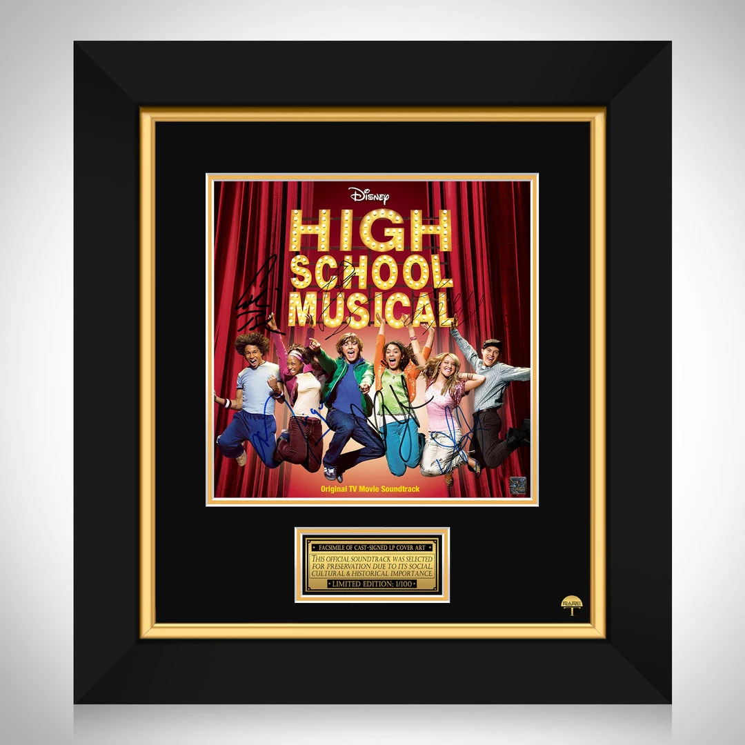 RARE-T High School Musical - Original TV Movie Soundtrack LP Cover Limited Signature Edition Studio Licensed Custom Frame Limited Edition Frames 1 RARE-T High School Musical - Original TV Movie Soundtrack LP Cover Limited Signature Edition Studio Licensed Custom Frame Limited Edition Frames