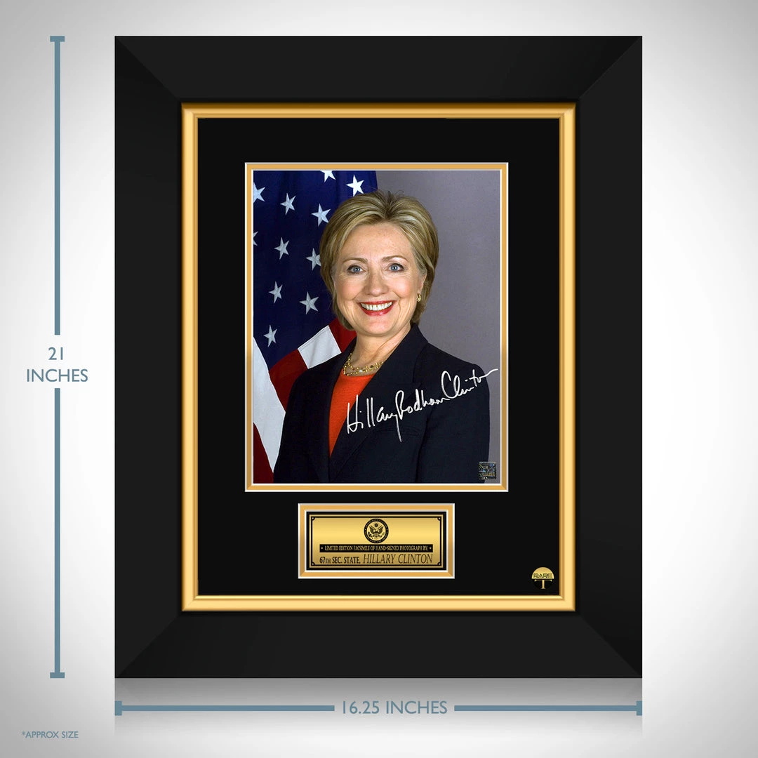 RARE-T Hillary Clinton Limited Signature Edition Studio Licensed Photo Custom Frame 3 RARE-T Hillary Clinton Limited Signature Edition Studio Licensed Photo Custom Frame