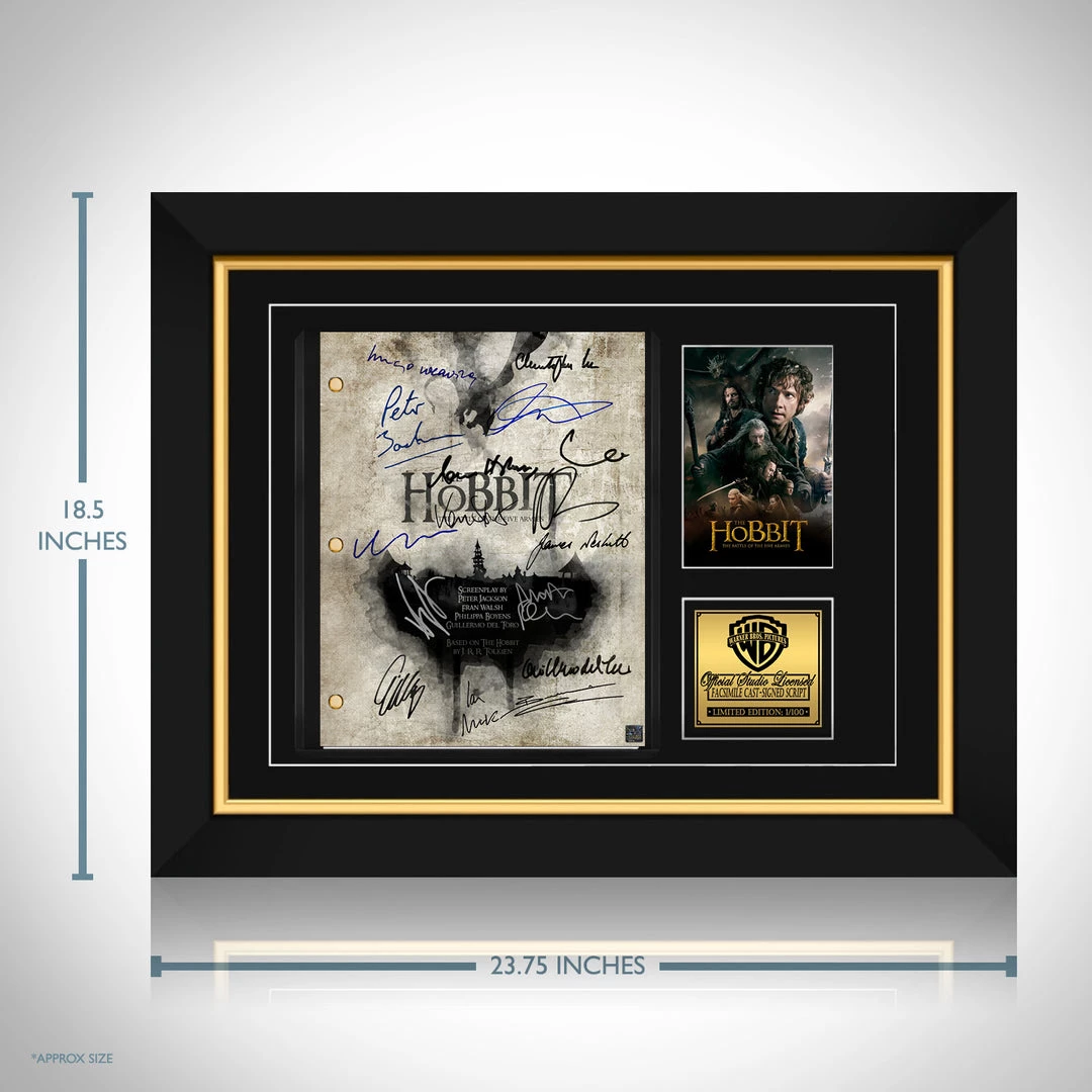 RARE-T The Hobbit Battle Of The Five Armies Script Limited Signature Edition Studio Licensed Custom Frame 8 RARE-T The Hobbit Battle Of The Five Armies Script Limited Signature Edition Studio Licensed Custom Frame