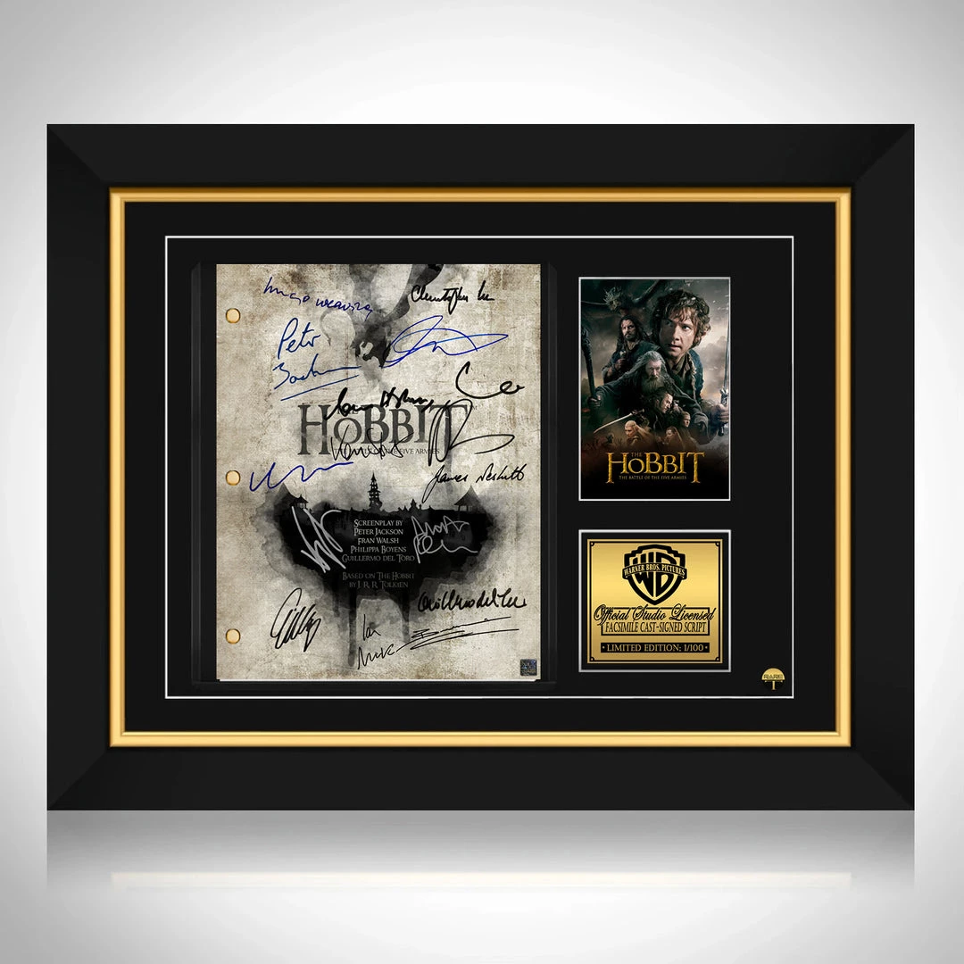 RARE-T The Hobbit Battle Of The Five Armies Script Limited Signature Edition Studio Licensed Custom Frame 1 RARE-T The Hobbit Battle Of The Five Armies Script Limited Signature Edition Studio Licensed Custom Frame