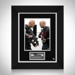 RARE-T Fast & Furious Hobbs & Shaw Limited Signature Edition Studio Licensed Photo Custom Frame Limited Edition Frames