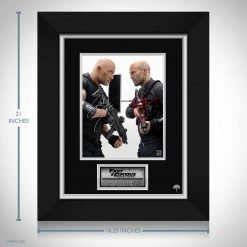 RARE-T Fast & Furious Hobbs & Shaw Limited Signature Edition Studio Licensed Photo Custom Frame Limited Edition Frames