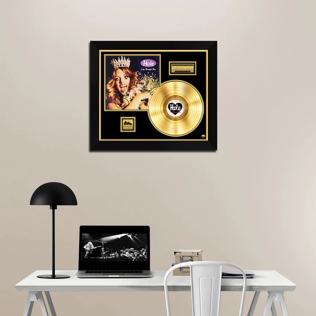RARE-T Hole - Live Through This Gold LP Limited Signature Edition Studio Licensed Custom Frame Limited Edition Frames 2 RARE-T Hole - Live Through This Gold LP Limited Signature Edition Studio Licensed Custom Frame Limited Edition Frames