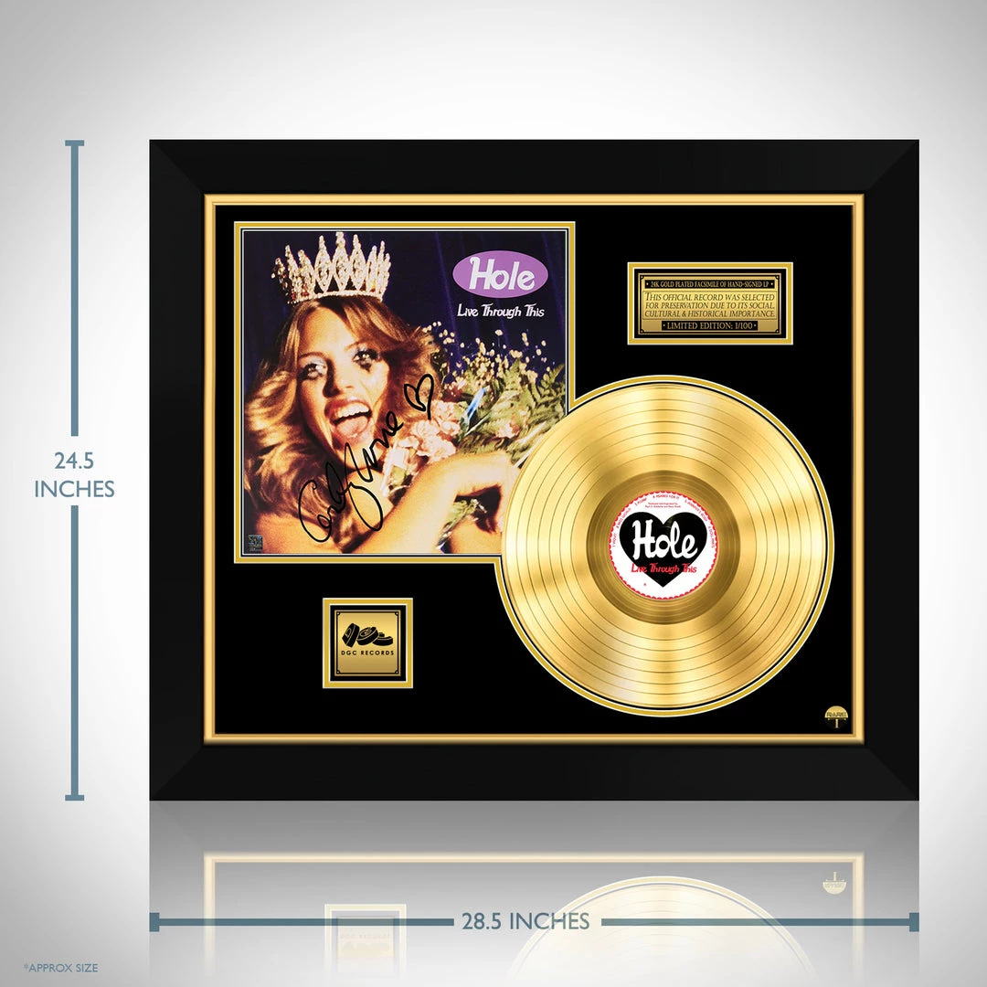 RARE-T Hole - Live Through This Gold LP Limited Signature Edition Studio Licensed Custom Frame Limited Edition Frames 3 RARE-T Hole - Live Through This Gold LP Limited Signature Edition Studio Licensed Custom Frame Limited Edition Frames
