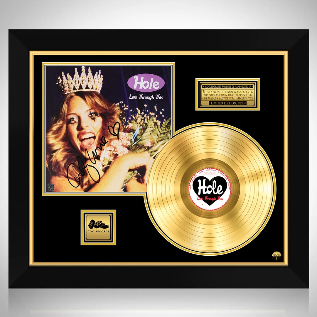 RARE-T Hole - Live Through This Gold LP Limited Signature Edition Studio Licensed Custom Frame Limited Edition Frames 1 RARE-T Hole - Live Through This Gold LP Limited Signature Edition Studio Licensed Custom Frame Limited Edition Frames