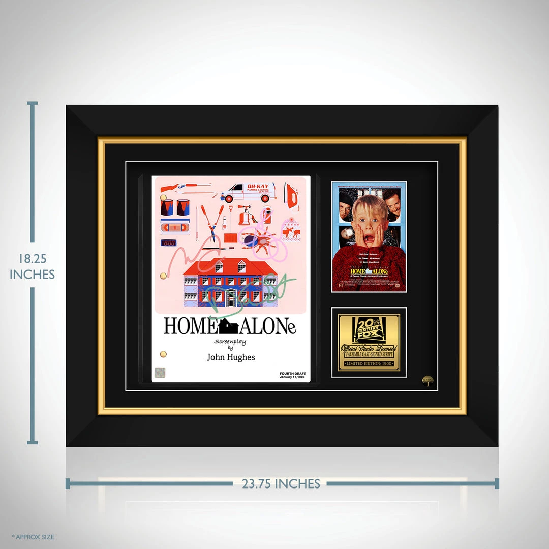 RARE-T Home Alone- Limited Signature Edition Studio Licensed Script Custom Frame Limited Edition Frames 3 RARE-T Home Alone- Limited Signature Edition Studio Licensed Script Custom Frame Limited Edition Frames