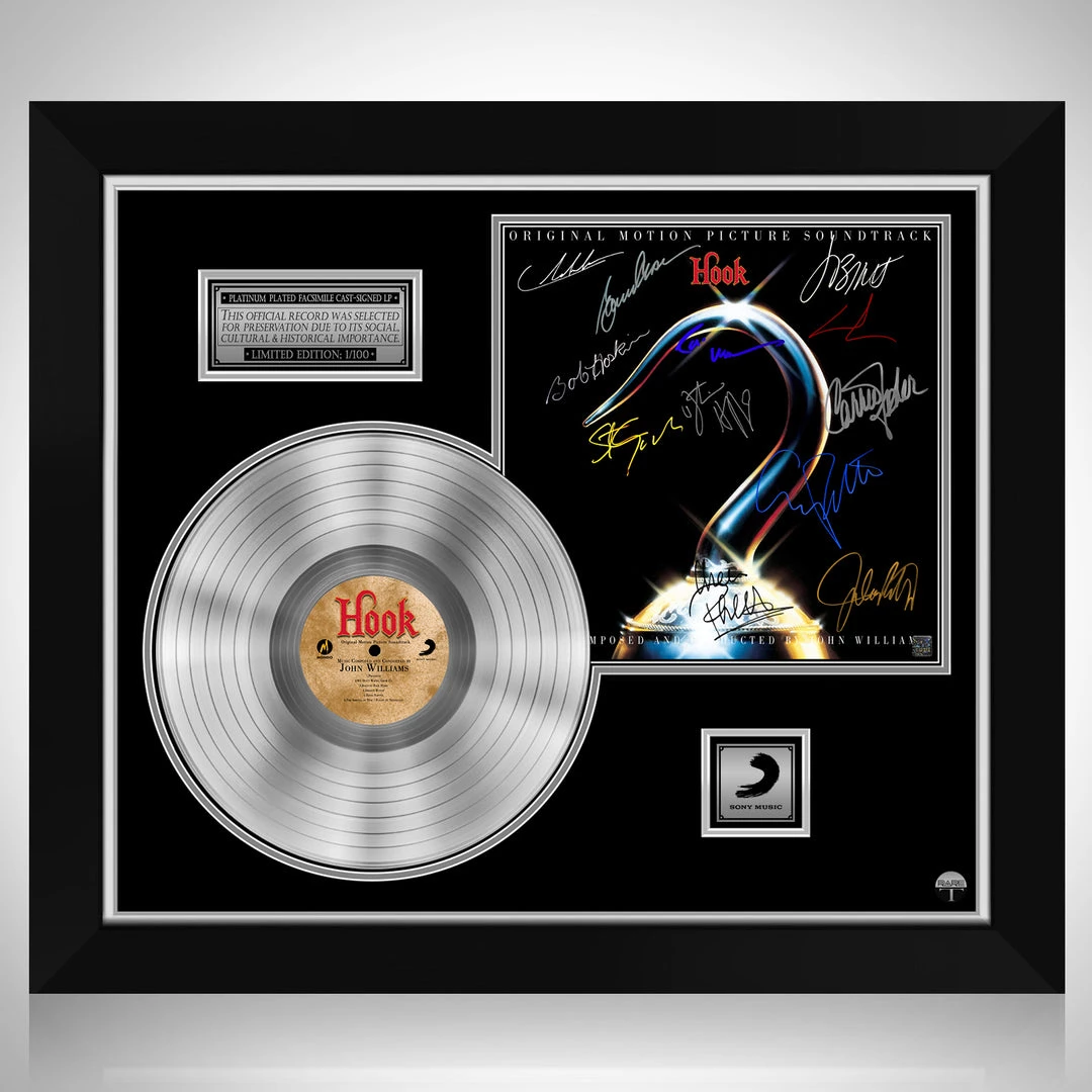 RARE-T Hook! - Original Motion Picture Soundtrack Platinum LP Limited Signature Edition Studio Licensed Custom Frame 1 RARE-T Hook! - Original Motion Picture Soundtrack Platinum LP Limited Signature Edition Studio Licensed Custom Frame