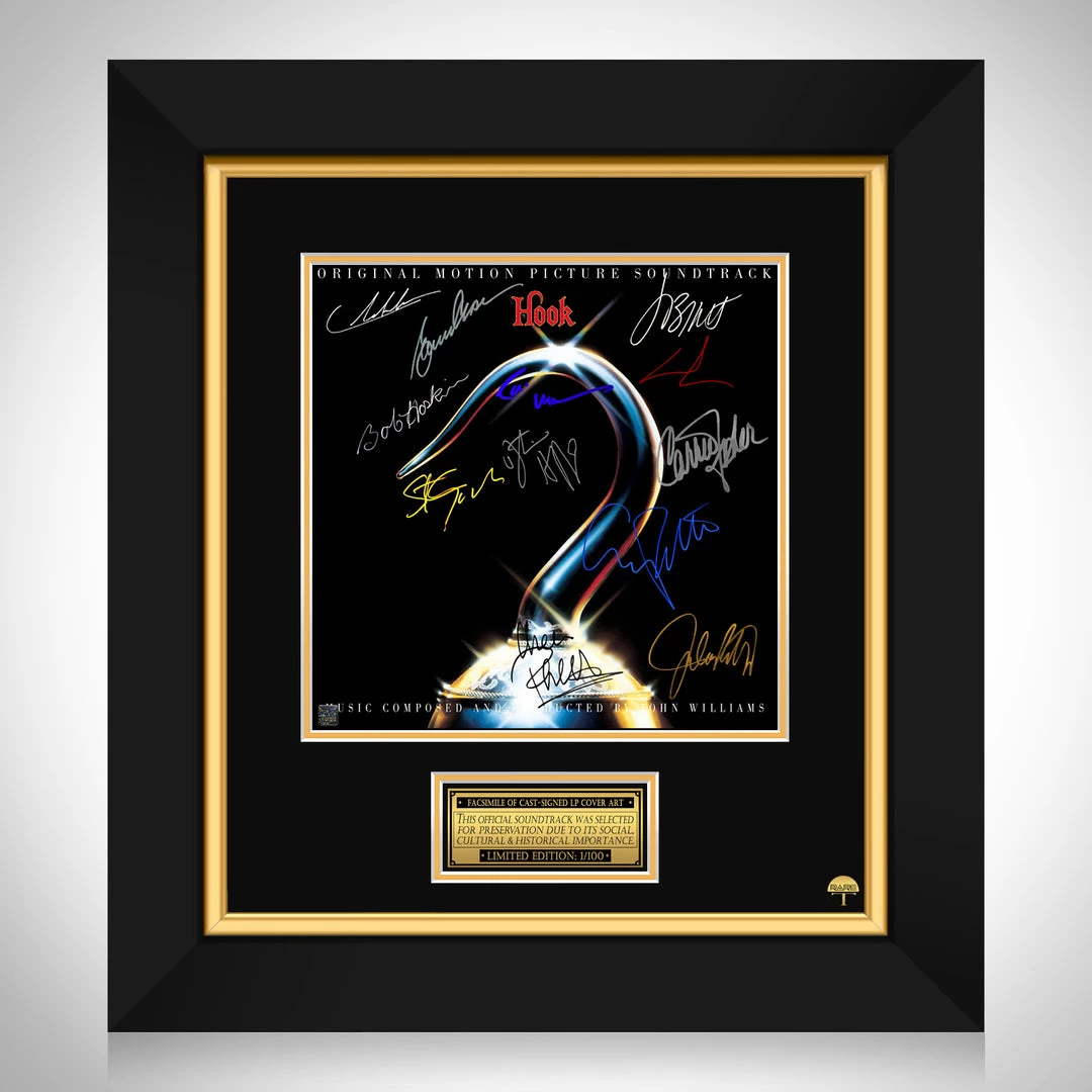 RARE-T Limited Edition Frames Hook! - Original Motion Picture Soundtrack LP Cover Limited Signature Edition Studio Licensed Custom Frame 1 RARE-T Limited Edition Frames Hook! - Original Motion Picture Soundtrack LP Cover Limited Signature Edition Studio Licensed Custom Frame
