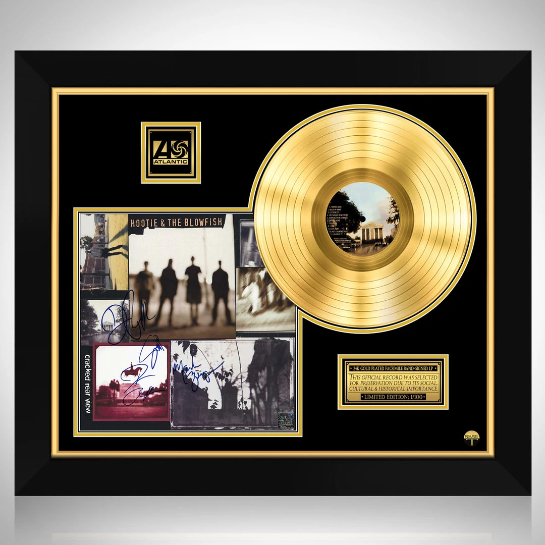 RARE-T Limited Edition Frames Hootie And The Blowfish Rock - Cracked Rear View Gold LP Limited Signature Edition Studio Licensed Custom Frame 1 RARE-T Limited Edition Frames Hootie And The Blowfish Rock - Cracked Rear View Gold LP Limited Signature Edition Studio Licensed Custom Frame
