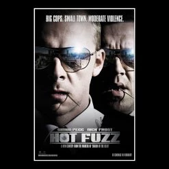 RARE-T Hot Fuzz Script Limited Signature Edition Studio Licensed Custom Frame Limited Edition Frames