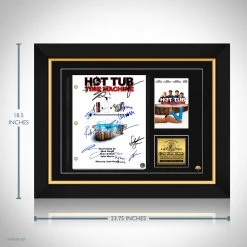 RARE-T Hot Tub Time Machine Script Limited Signature Edition Studio Licensed Custom Frame