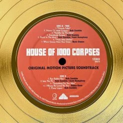 RARE-T House Of 1000 Corpses Soundtrack Gold LP Limited Signature Edition Studio Licensed Custom Frame Limited Edition Frames