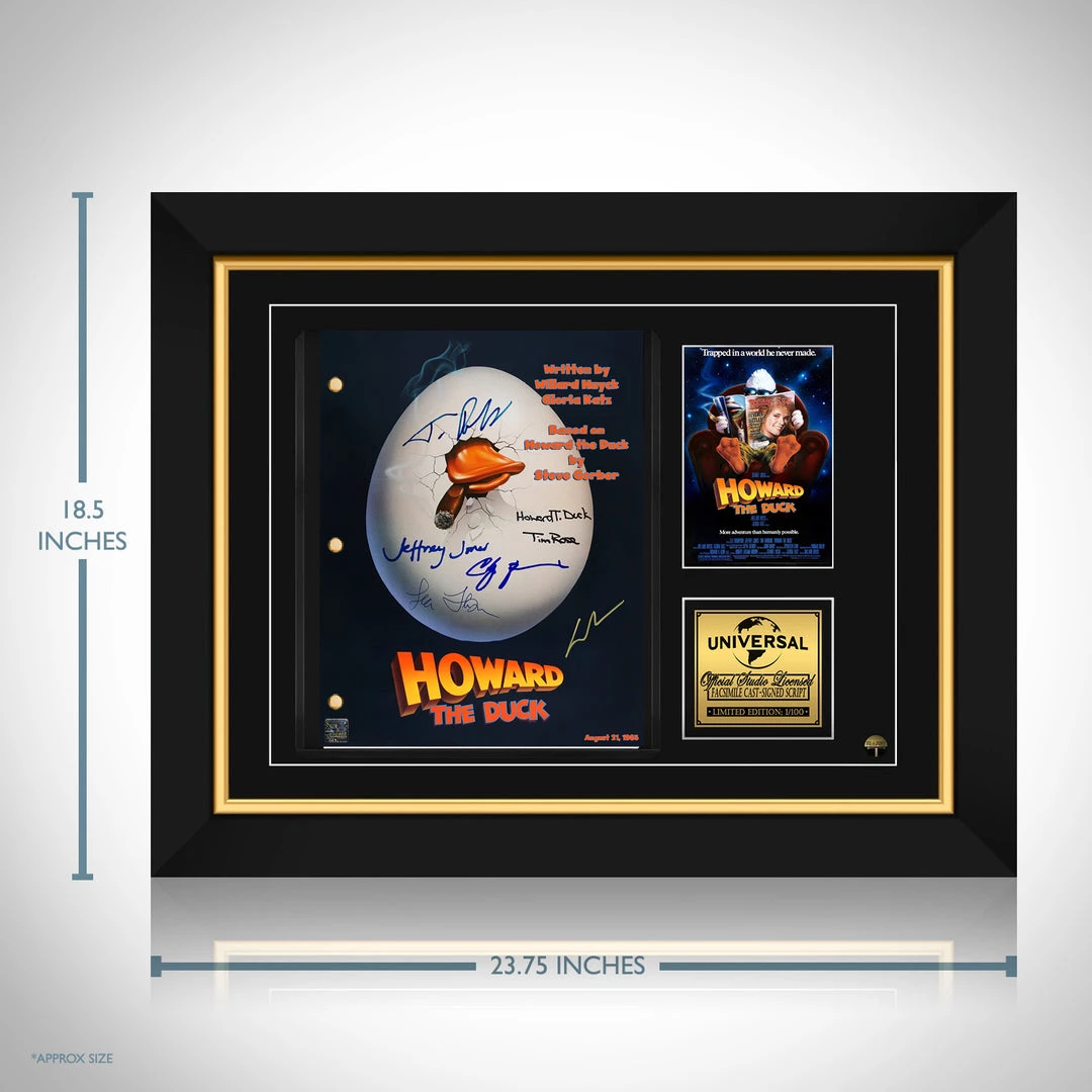 RARE-T Howard The Duck Transcript Limited Signature Edition Studio Licensed Custom Frame 8 RARE-T Howard The Duck Transcript Limited Signature Edition Studio Licensed Custom Frame
