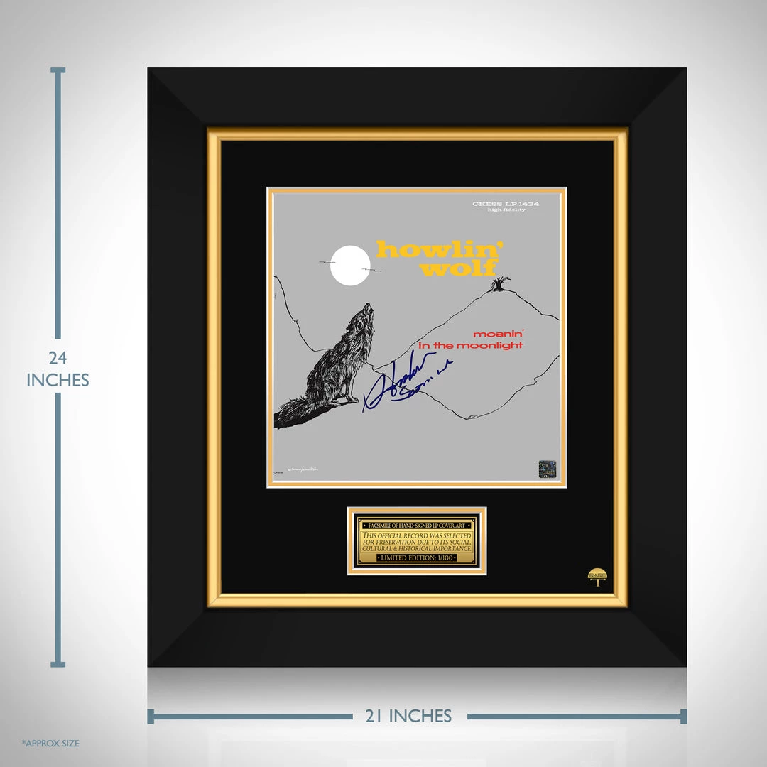RARE-T Limited Edition Frames Howlin’ Wolf - Moanin’ In The Moonlight LP Cover Limited Signature Edition Studio Licensed Custom Frame 3 RARE-T Limited Edition Frames Howlin’ Wolf - Moanin’ In The Moonlight LP Cover Limited Signature Edition Studio Licensed Custom Frame