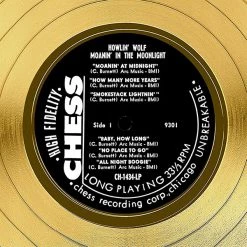 RARE-T Howlin’ Wolf - Moanin’ In The Moonlight Gold LP Limited Signature Edition Studio Licensed Custom Frame 14 RARE-T Howlin’ Wolf - Moanin’ In The Moonlight Gold LP Limited Signature Edition Studio Licensed Custom Frame