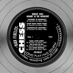 RARE-T Limited Edition Frames Howlin’ Wolf - Moanin’ In The Moonlight Platinum LP Limited Signature Edition Studio Licensed Custom Frame