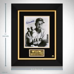 RARE-T New York Giants - Hoyt Wilhelm Photo Limited Signature Edition Studio Licensed Custom Frame