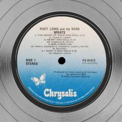 RARE-T Huey Lewis And The News - Sports Platinum LP Limited Signature Edition Studio Licensed Custom Frame Limited Edition Frames