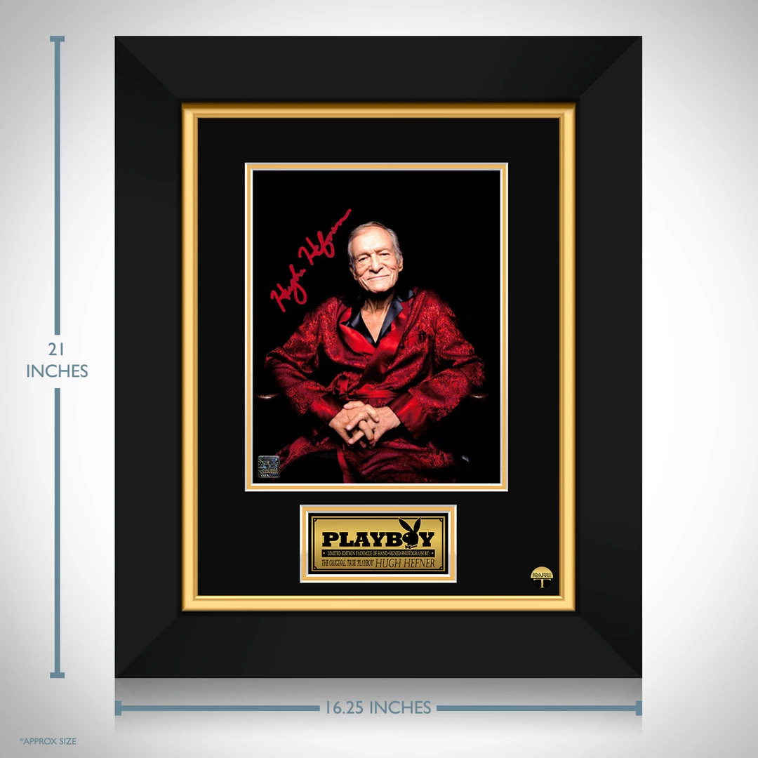 RARE-T Playboy - Hugh Hefner Photo Limited Signature Edition Studio Licensed Custom Frame 3 RARE-T Playboy - Hugh Hefner Photo Limited Signature Edition Studio Licensed Custom Frame