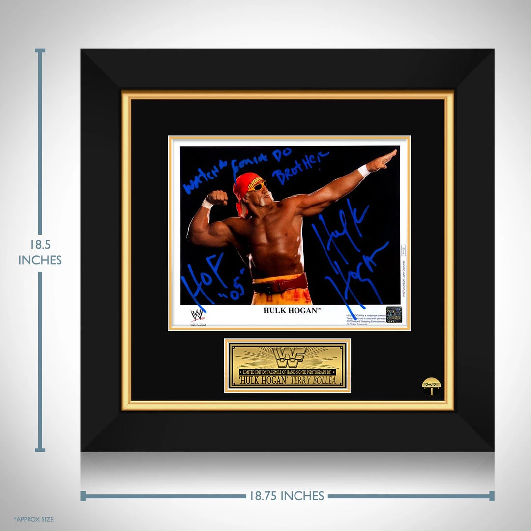 RARE-T Sports Memorabilia Hulk Hogan Limited Signature Edition Studio Licensed Custom Frame 3 RARE-T Sports Memorabilia Hulk Hogan Limited Signature Edition Studio Licensed Custom Frame