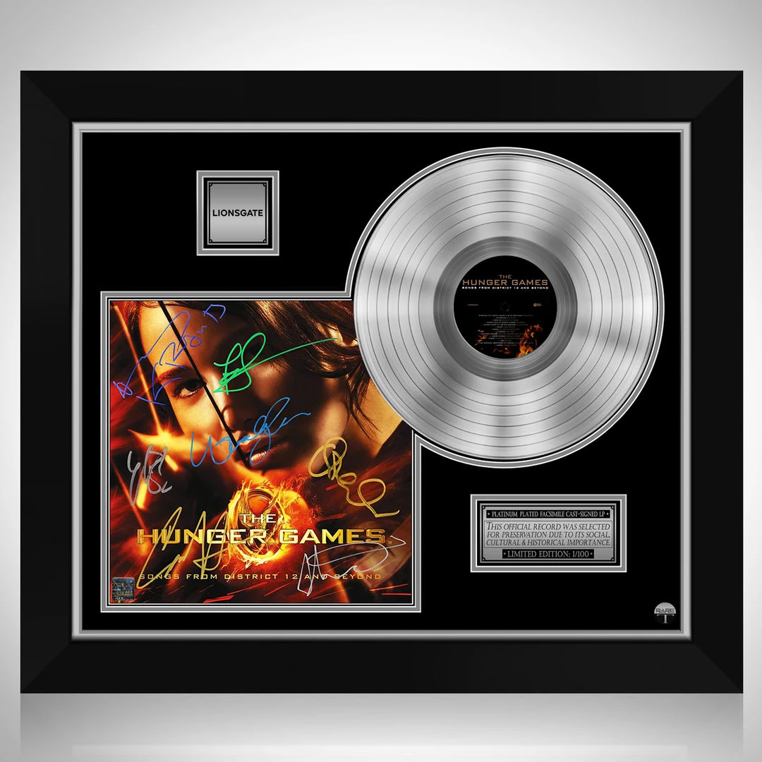 RARE-T Limited Edition Frames Hunger Games - Soundtrack Platinum LP Limited Signature Edition Studio Licensed Custom Frame 1 RARE-T Limited Edition Frames Hunger Games - Soundtrack Platinum LP Limited Signature Edition Studio Licensed Custom Frame