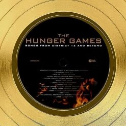 RARE-T Limited Edition Frames Hunger Games - Soundtrack Gold LP Limited Signature Edition Studio Licensed Custom Frame