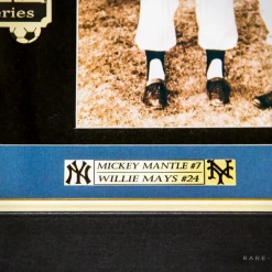G.R.O. Mickey Mantle & Willie Mays Photo - Rare-T Exclusive Limited Edition Signature Edition Custom Frame Sports Memorabilia