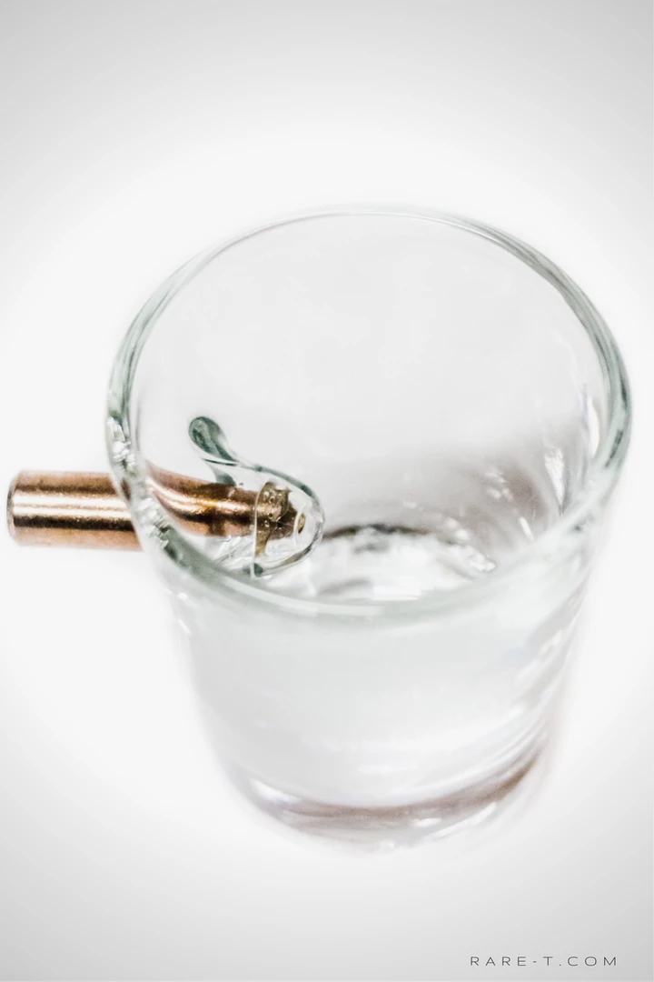 Handmade 'Bullet - Harley-Davidson' Etched Shot Glass Barware & Signs 3 Handmade 'Bullet - Harley-Davidson' Etched Shot Glass Barware & Signs