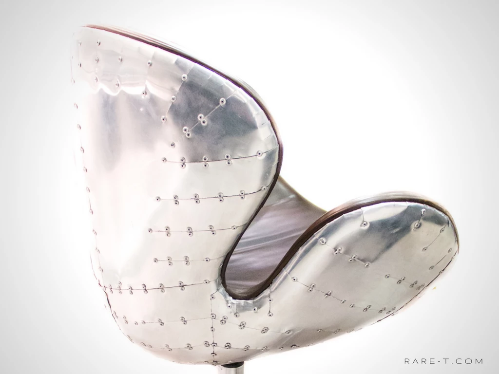 RARE-T Furniture & Lighting World War II Vintage Aviator Line Furniture Swivel Desk Chair 2 RARE-T Furniture & Lighting World War II Vintage Aviator Line Furniture Swivel Desk Chair