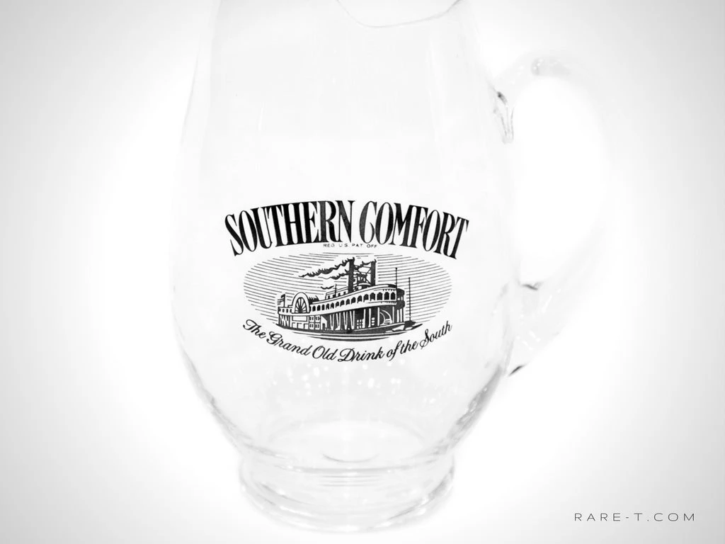 RARE-T Southern Comfort Whiskey / Vintage Barware Glass Pitcher Ready To Ship! 48 Hour Shipping! 2 RARE-T Southern Comfort Whiskey / Vintage Barware Glass Pitcher Ready To Ship! 48 Hour Shipping!
