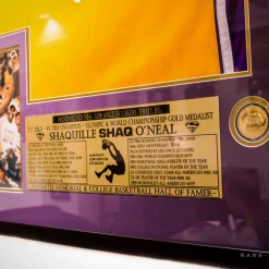 Rare-T Exclusive 'Shaquille O'Neal - Hand-Signed Nba Jersey' Custom Shadow Box Frame Sports Memorabilia 6 Rare-T Exclusive 'Shaquille O'Neal - Hand-Signed Nba Jersey' Custom Shadow Box Frame Sports Memorabilia