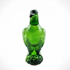 RARE-T Barware & Signs American Bald Eagle Green Glass Vintage Decanter/Statue