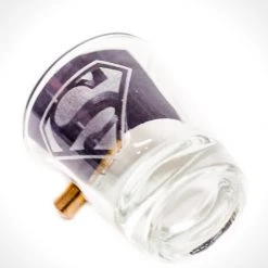 Handmade 'Bullet - Superman' Etched Shot Glass