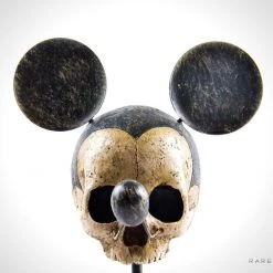 RARE-T Collectible Statues Mickey -Rip Skull Handcrafted Statue / Stand